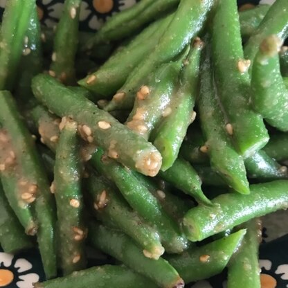 スナップえんどうをいただいたので作らせて頂きました⭐️味付けがとってもおいしくてご飯がすすみました！